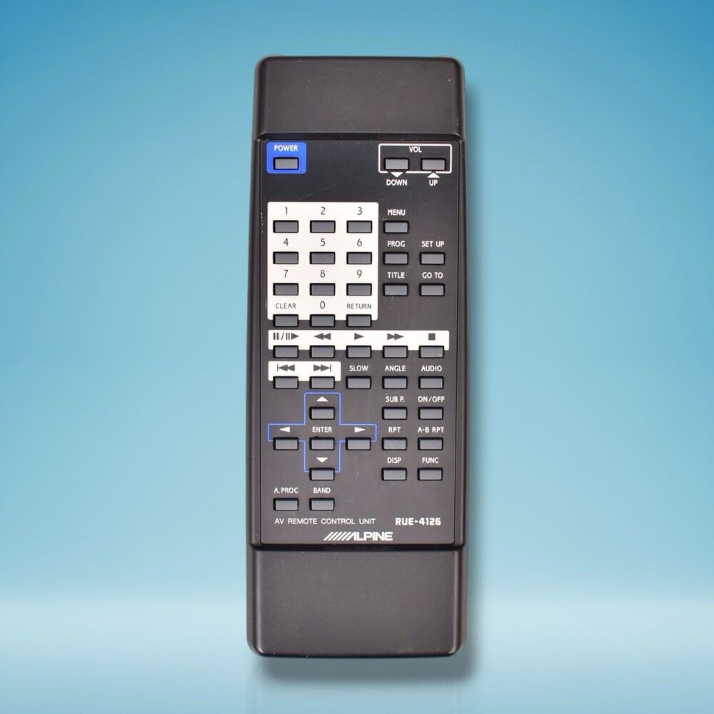 genuine alpine rue-4126 av remote control tested works!